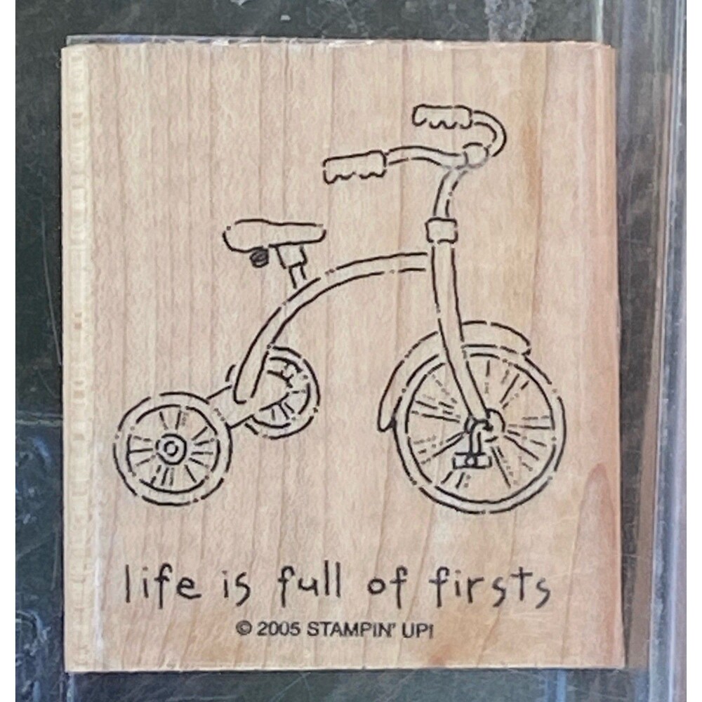 Stampin Up Life Cycles Set of 6 Rubber Stamps Wood Mounted Crafting Scrapbooking - Picture 2 of 9